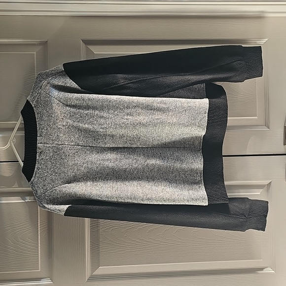 NWT Sweet Romeo Two Tone Hacci Varsity Jacket Snap Closure  Large - Picture 7 of 15